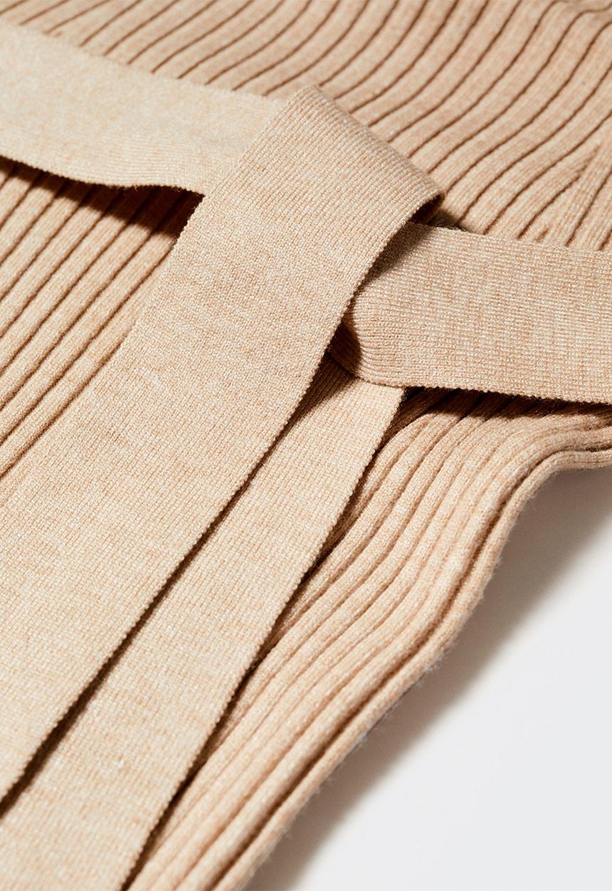 MANGO - Dress goletav - light pastel brown