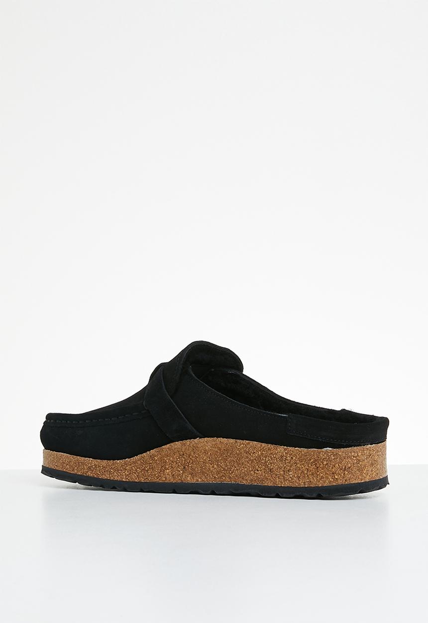 Birkenstock - Buckley shearling suede shearling regular - black