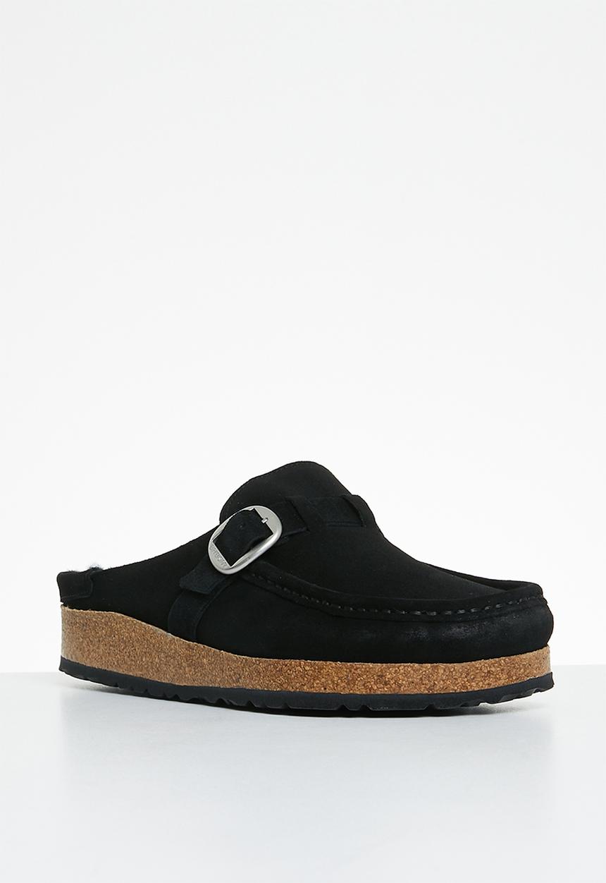 Birkenstock - Buckley shearling suede shearling regular - black
