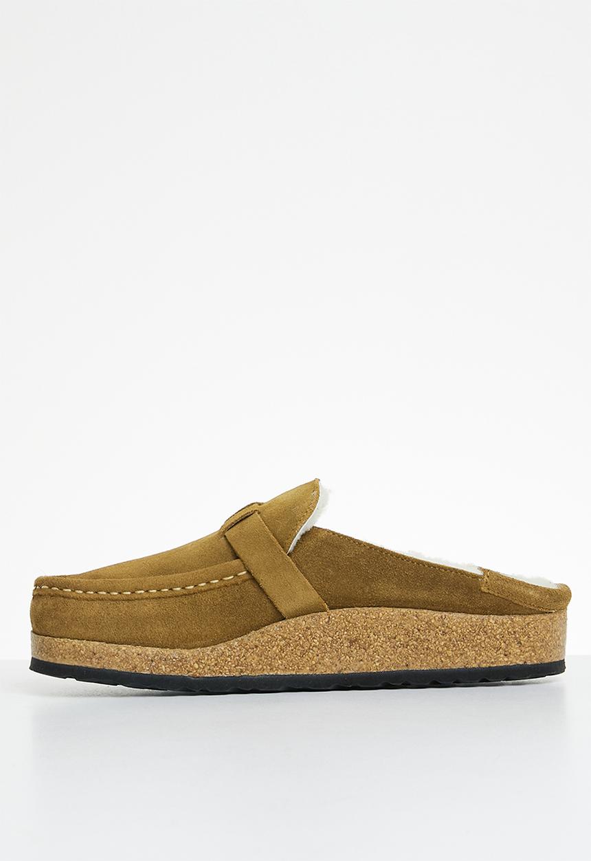 Birkenstock - Buckley shearling suede shearling regular - tea