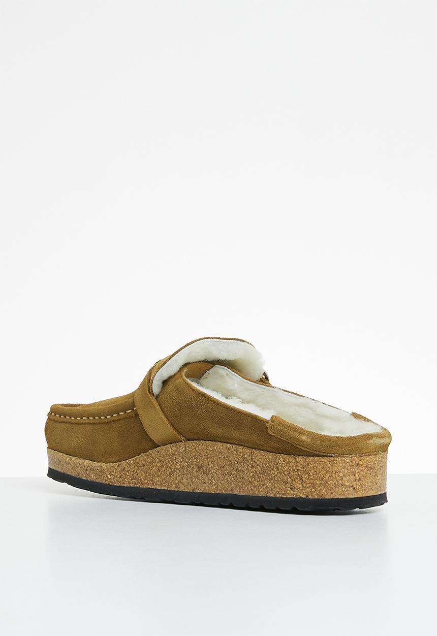 Birkenstock - Buckley shearling suede shearling regular - tea