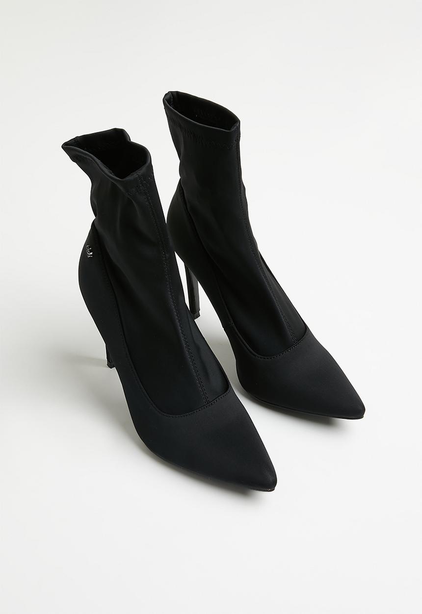 Miss Black - Lykra1 sock boot - black