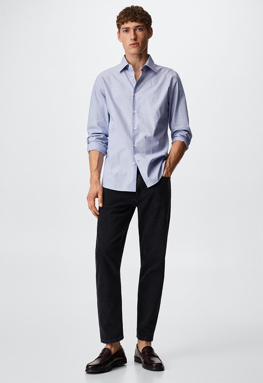 MANGO - Shirt cuneo - sky blue