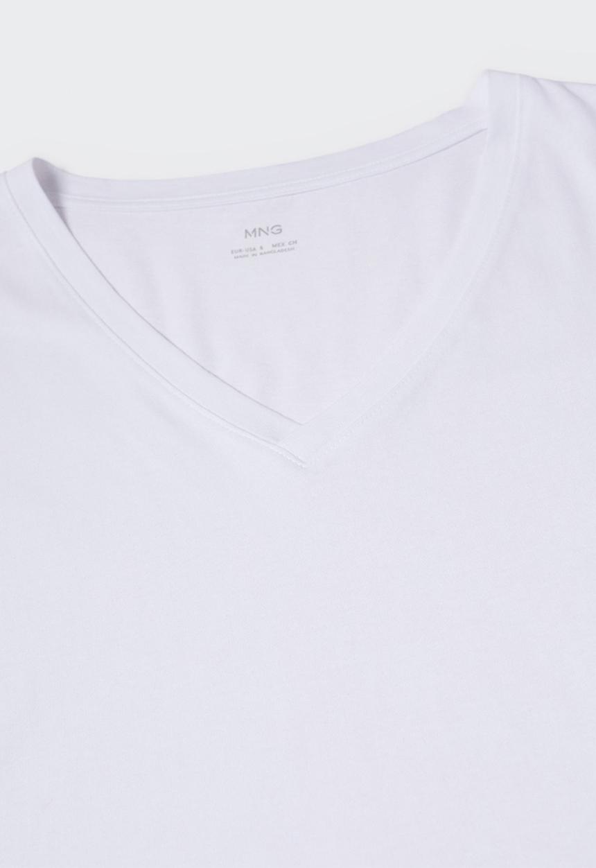 MANGO - T-shirt chalapi - white