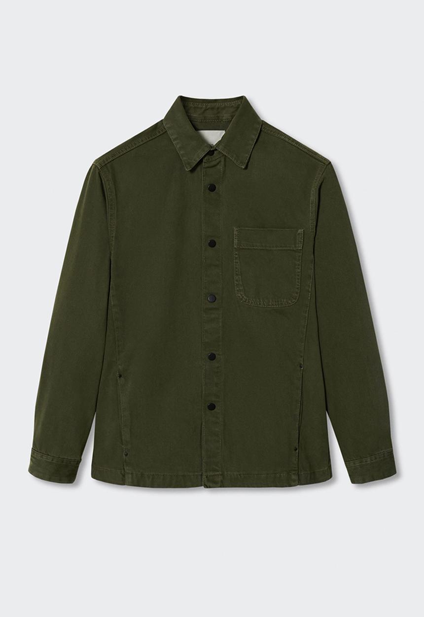 MANGO - Overshirt guy - khaki