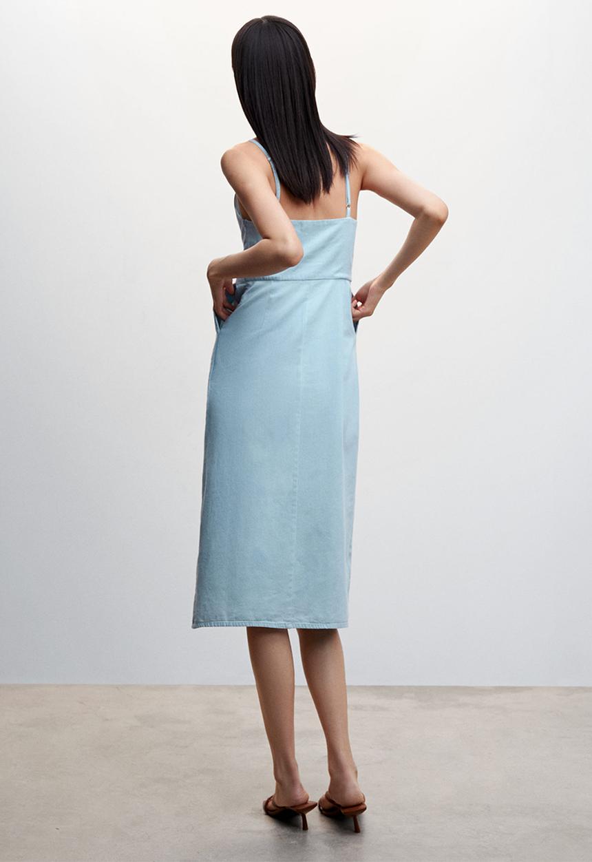 MANGO - Dress lesterl-h - open blue