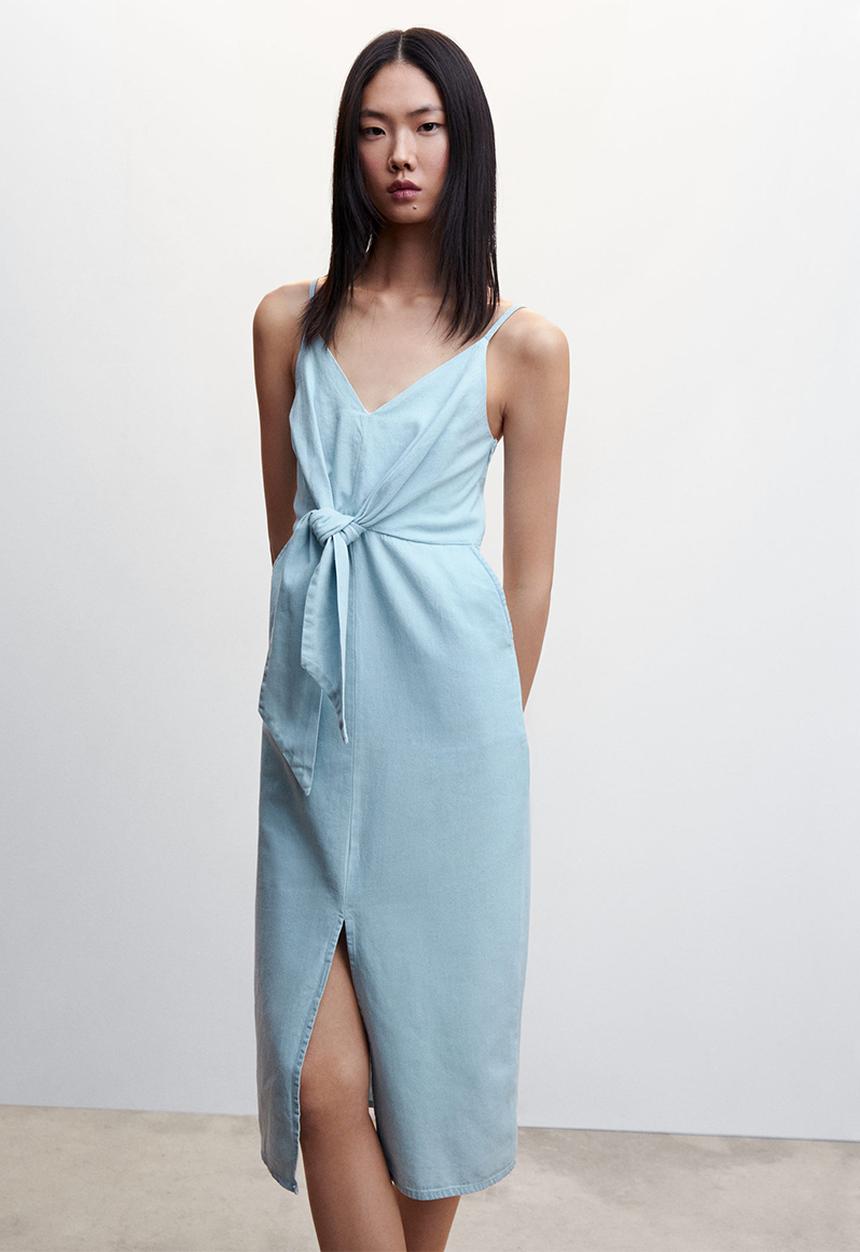 MANGO - Dress lesterl-h - open blue