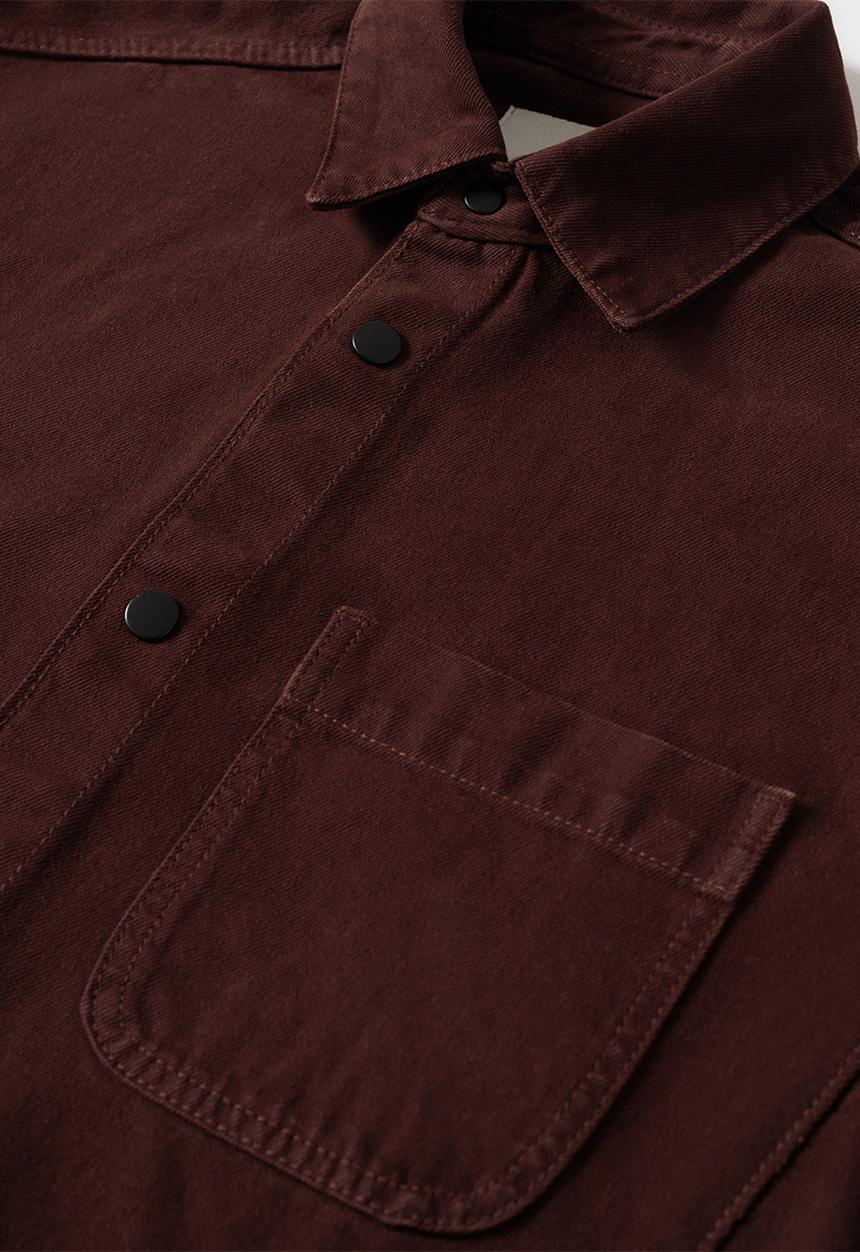MANGO - Overshirt guy - burgundy