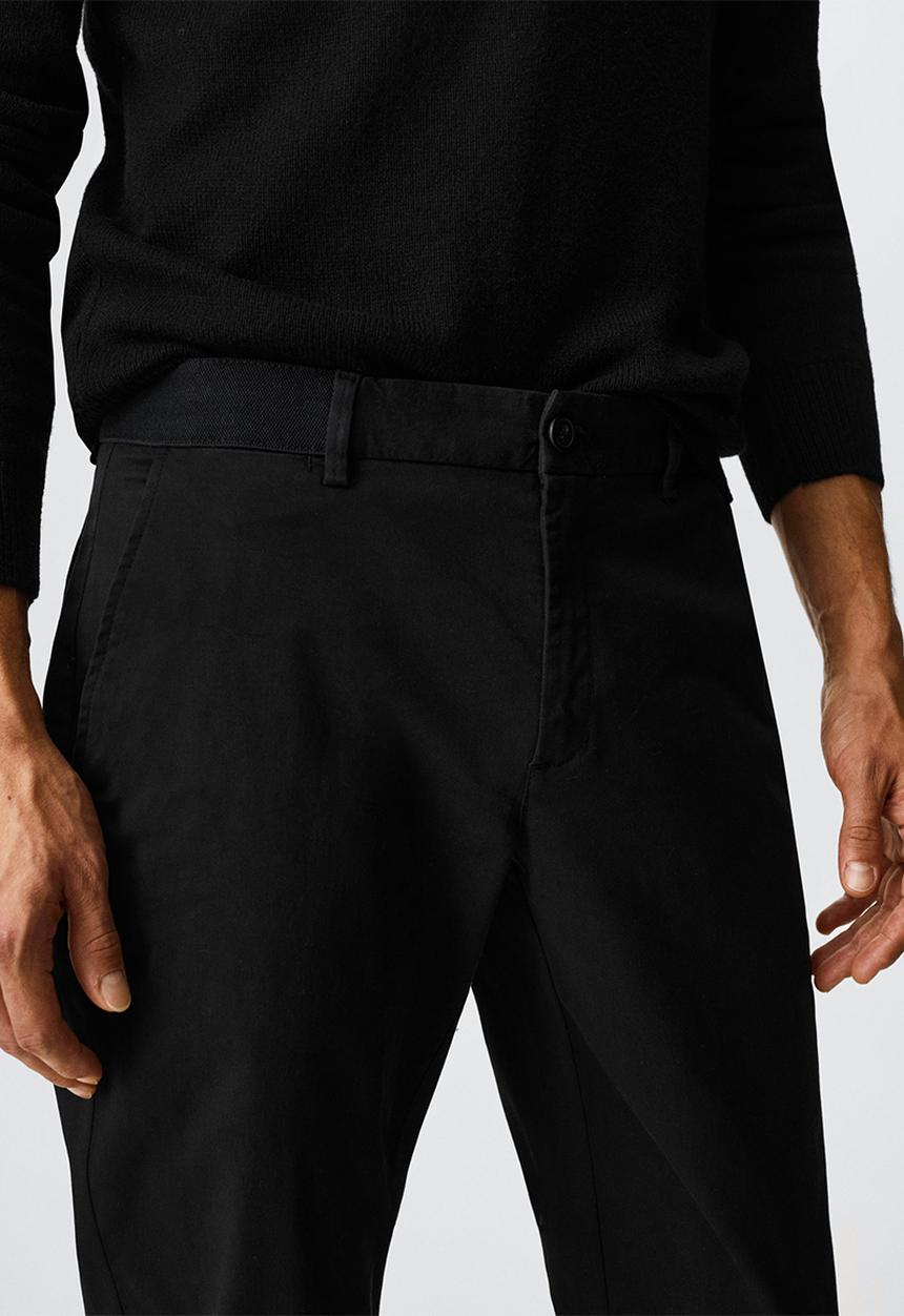 MANGO - Trousers prato - black 