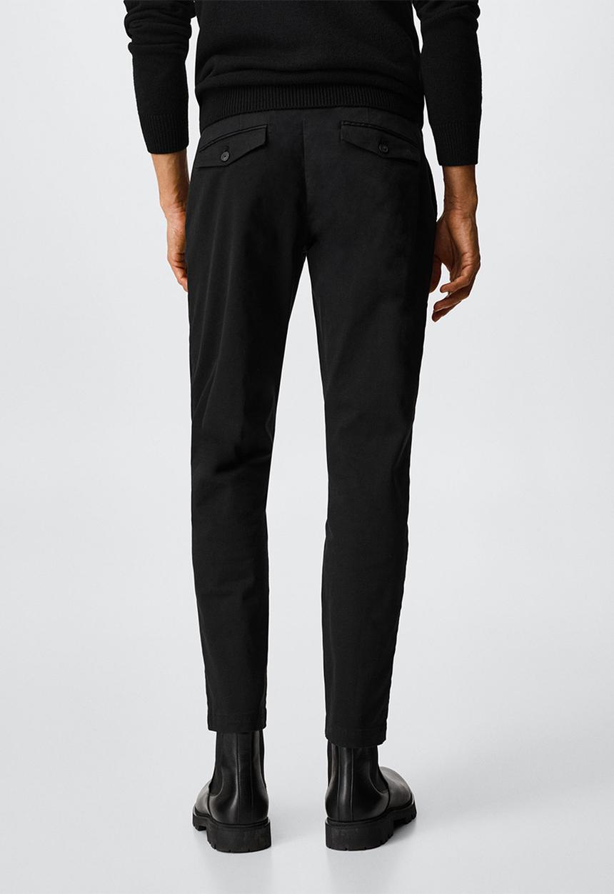 MANGO - Trousers prato - black 