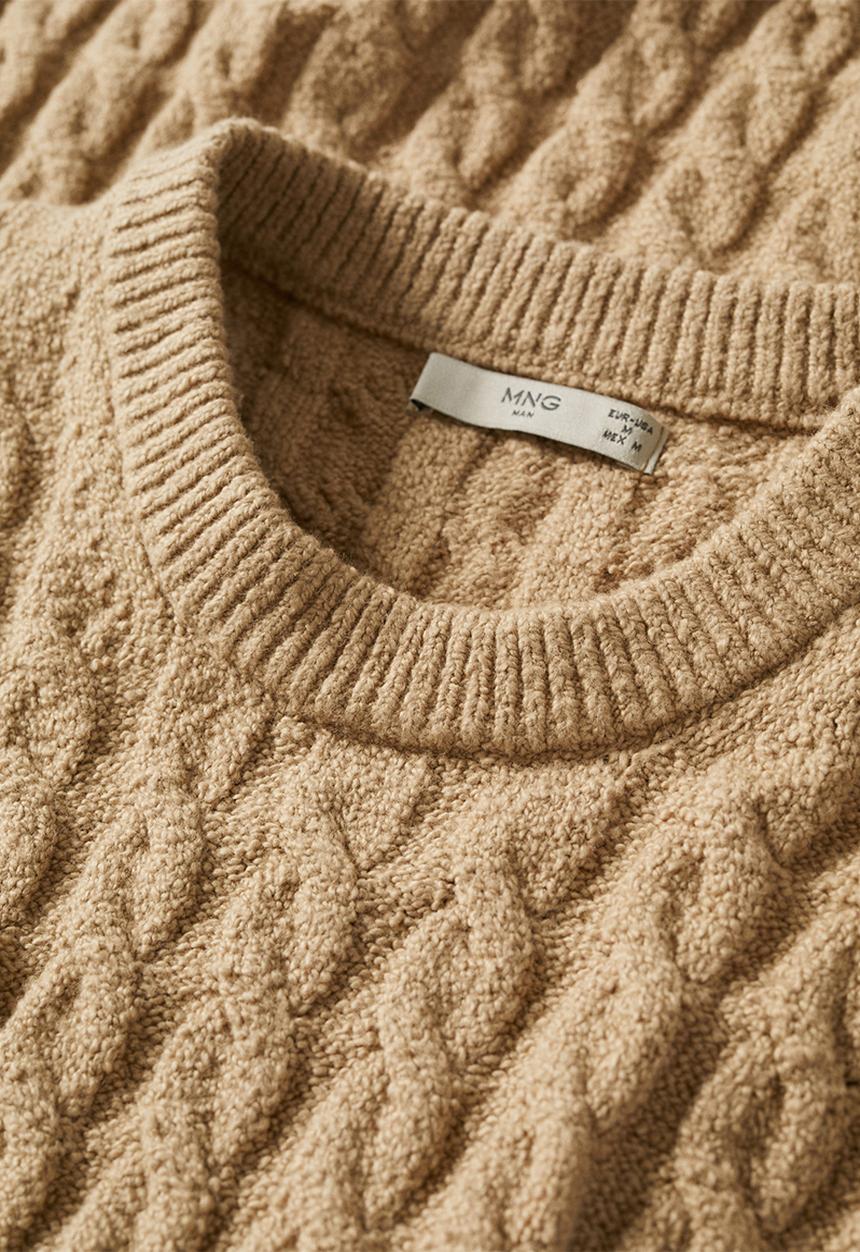 MANGO - knitwear mars - brown
