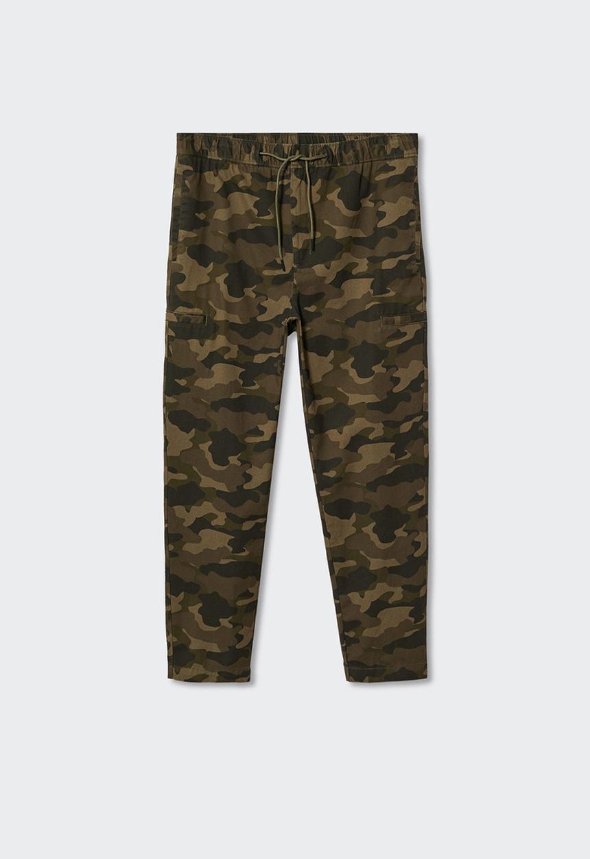 MANGO - Trousers kirin - khaki 