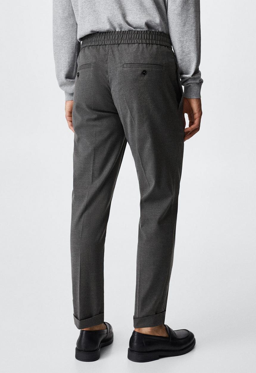 MANGO - Trousers trieste - dark heather grey 