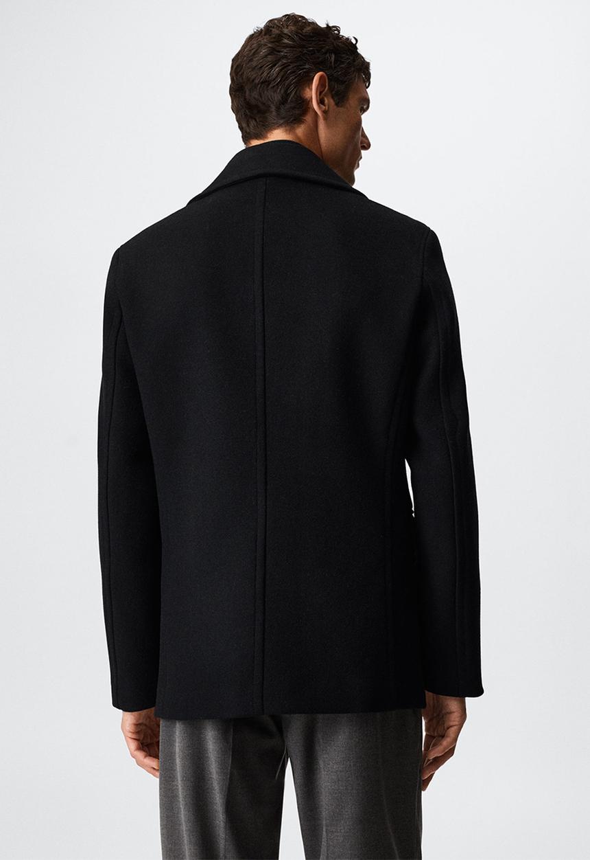 MANGO - Coat db tinof - black