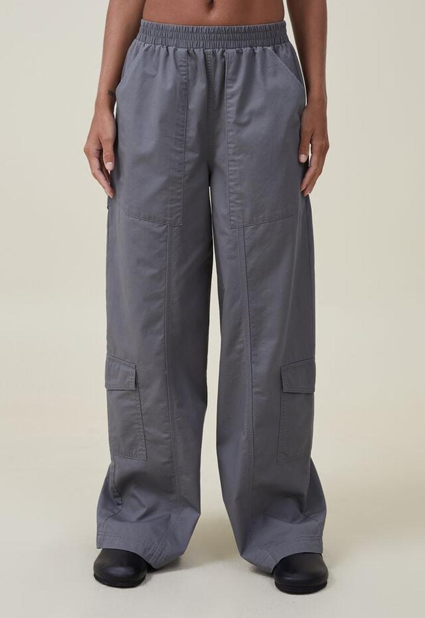 Cotton On - Quinn cargo pant - charcoal