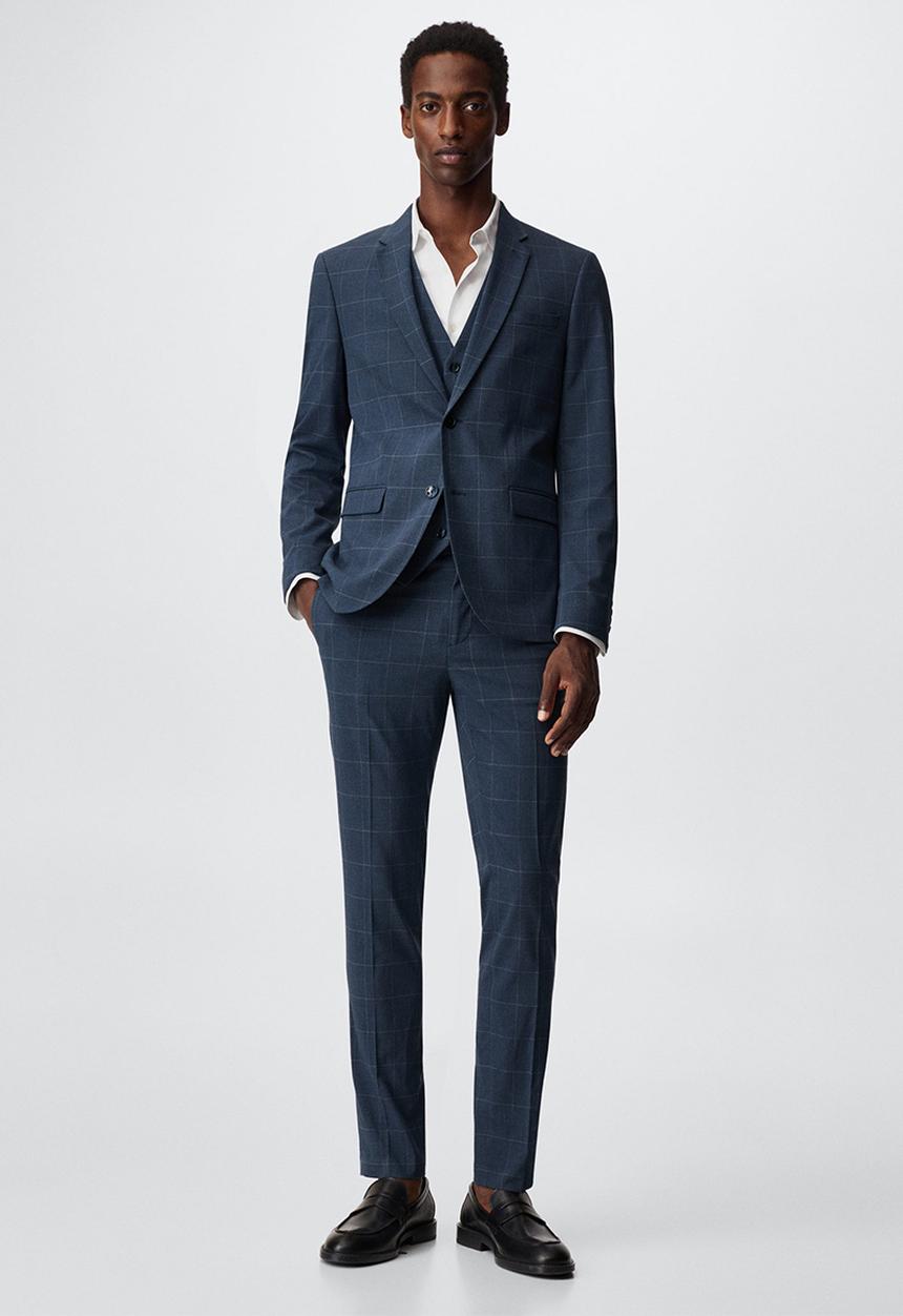 MANGO - Blazer paulo - indigo blue