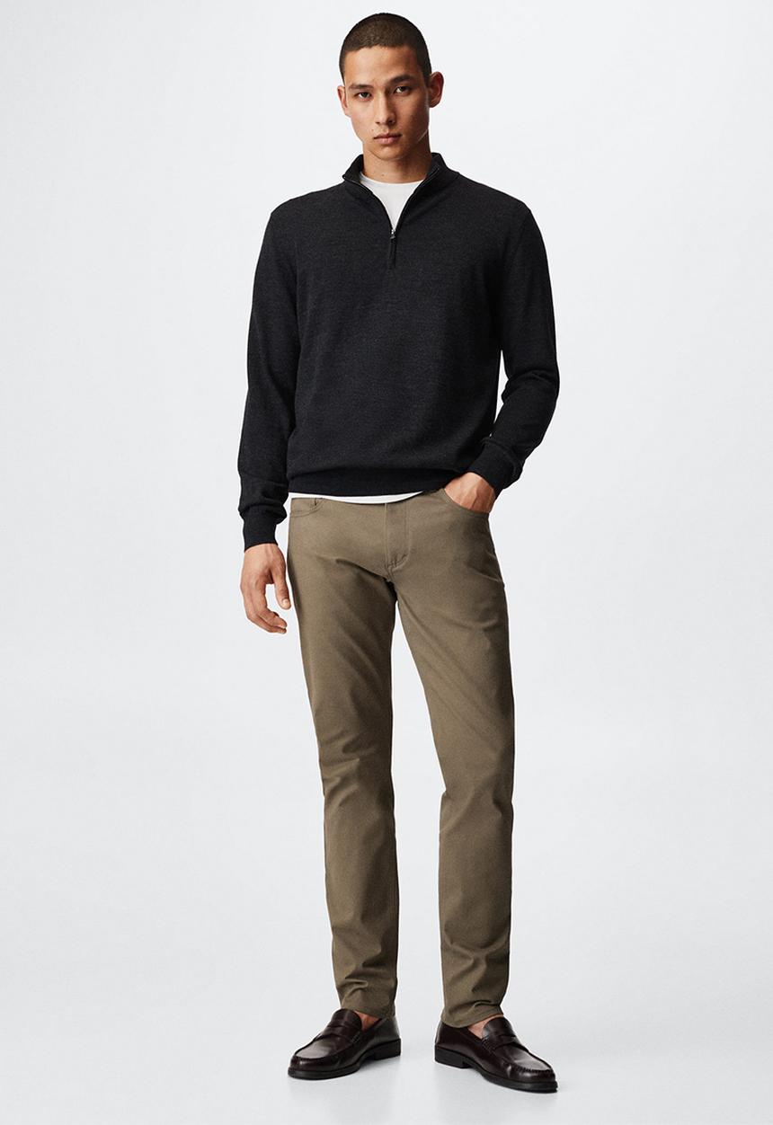 MANGO - Trousers pisa - medium brown