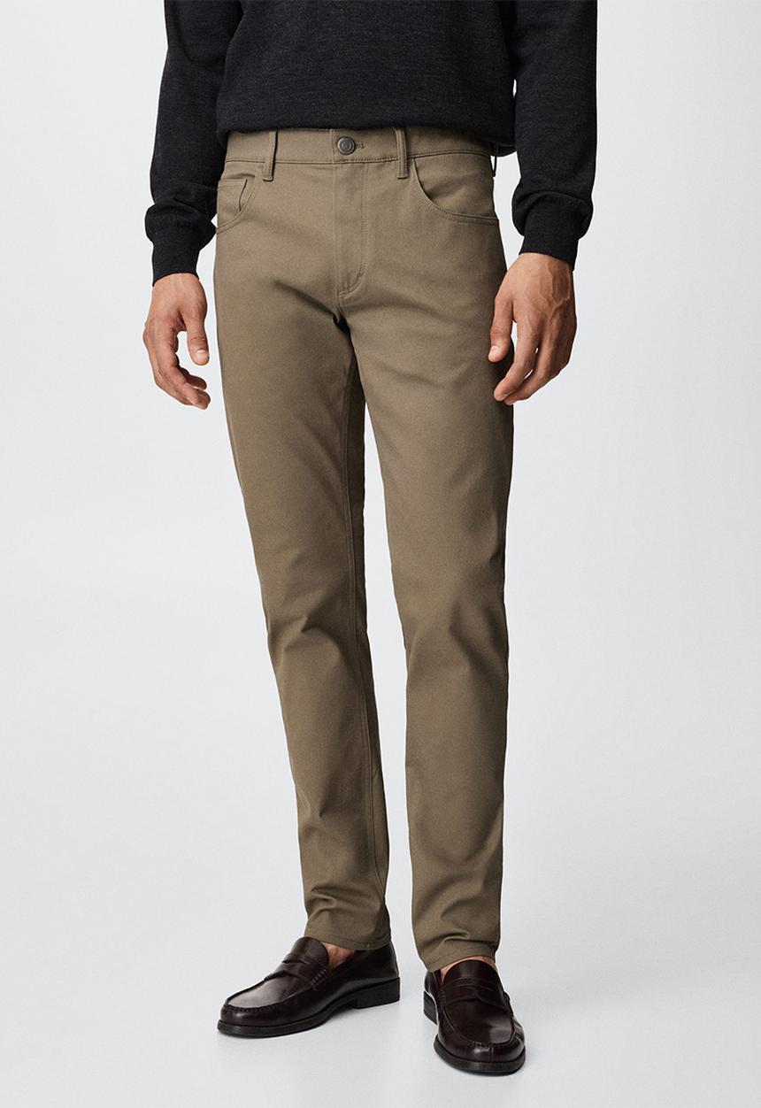 MANGO - Trousers pisa - medium brown