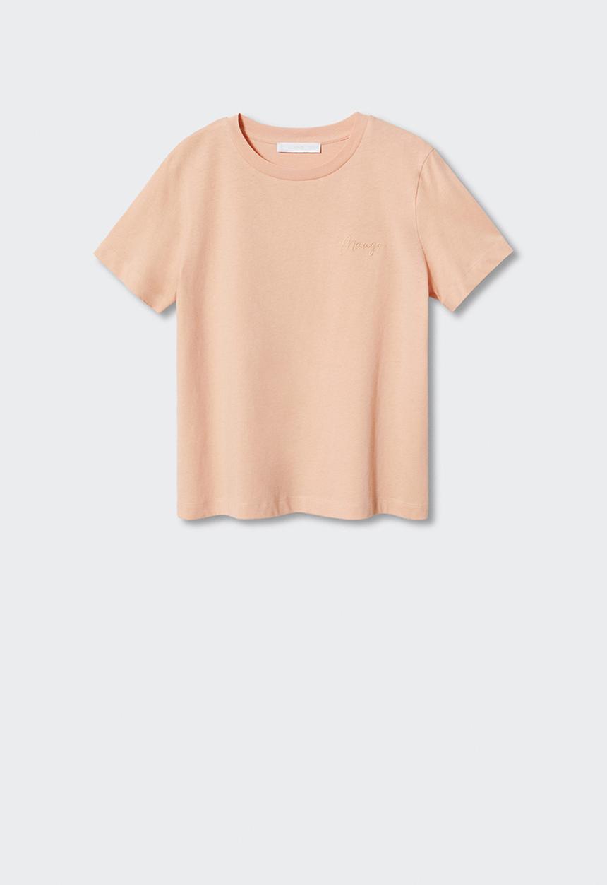 MANGO - T-shirt berry-h - light pastel orange