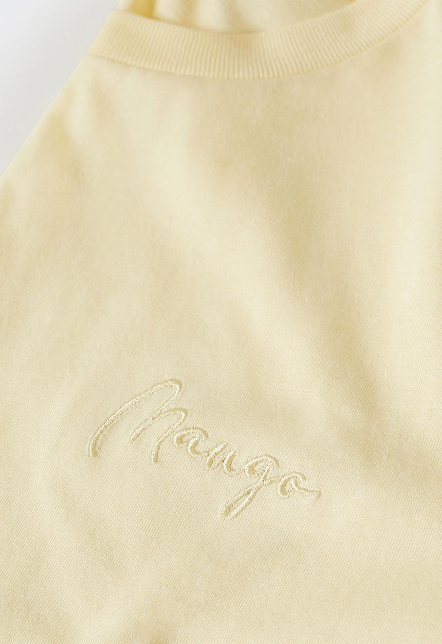 MANGO - T-shirt berry-h - light pastel yellow