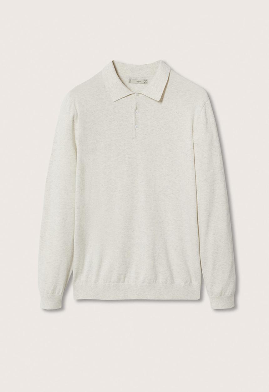 MANGO - Polo shirt tens - light heather grey