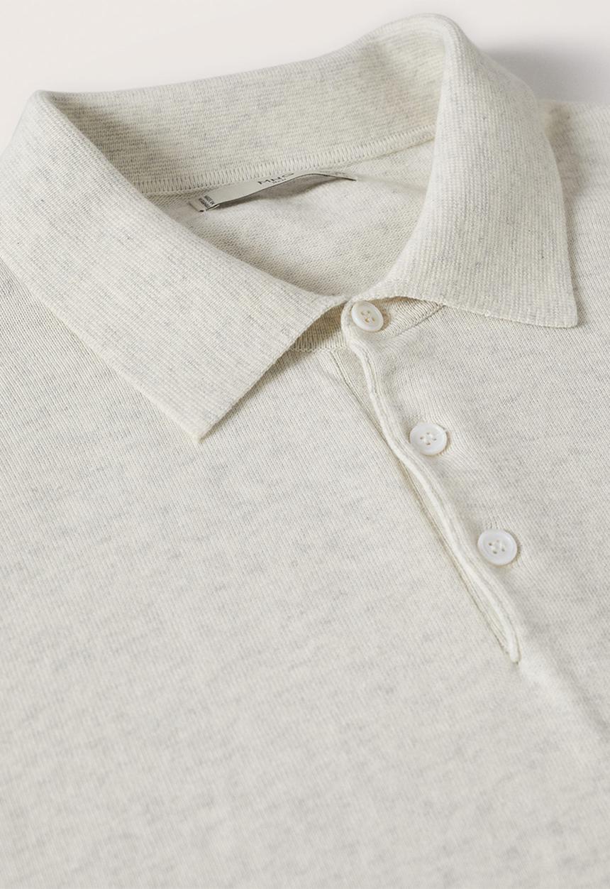 MANGO - Polo shirt tens - light heather grey