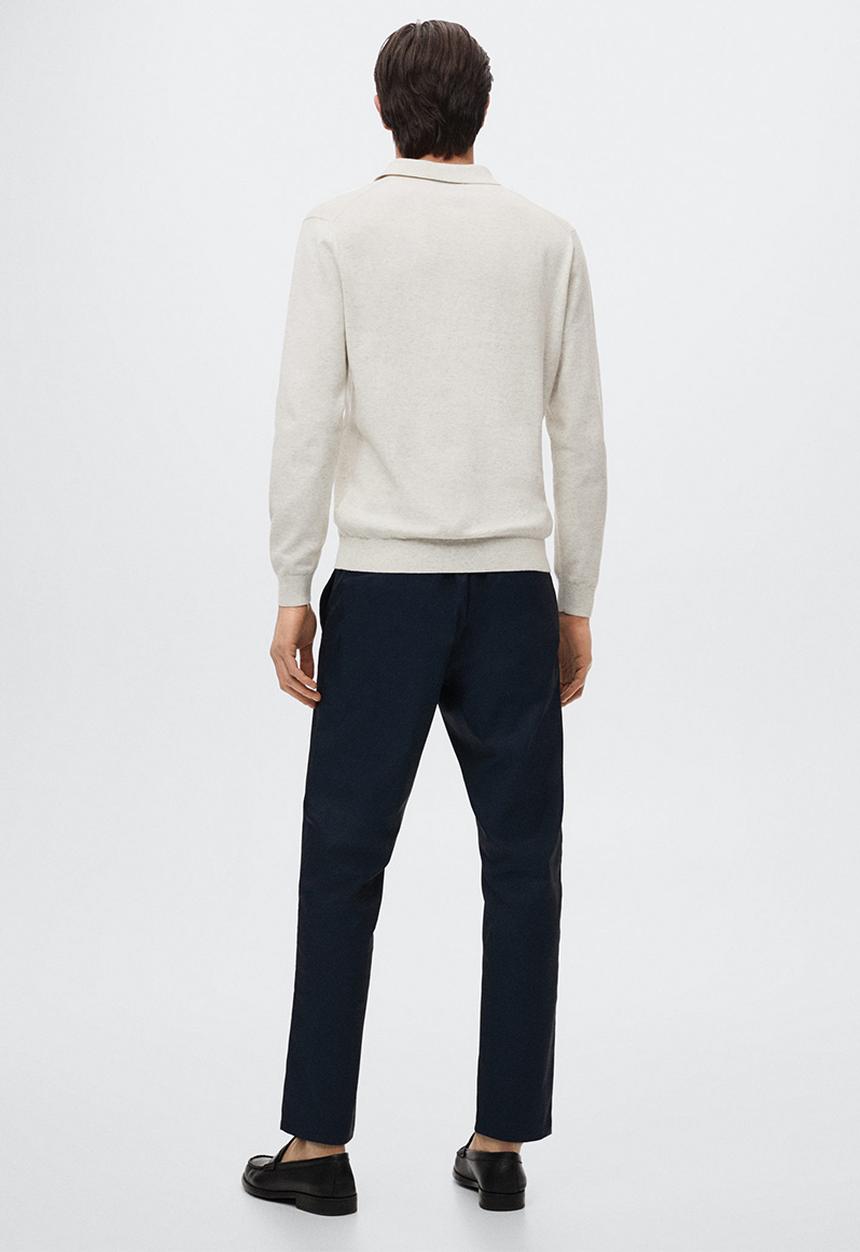 MANGO - Polo shirt tens - light heather grey