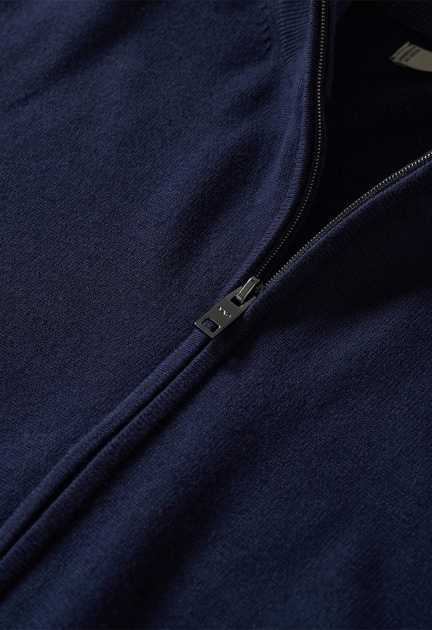 MANGO - Cardigan tenc - navy