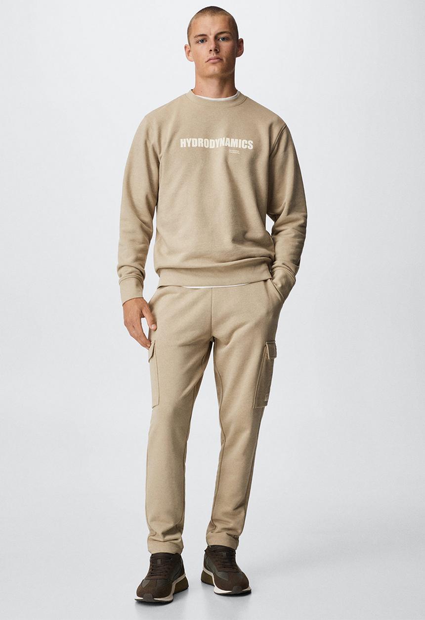 MANGO - Trousers miltyp - beige 