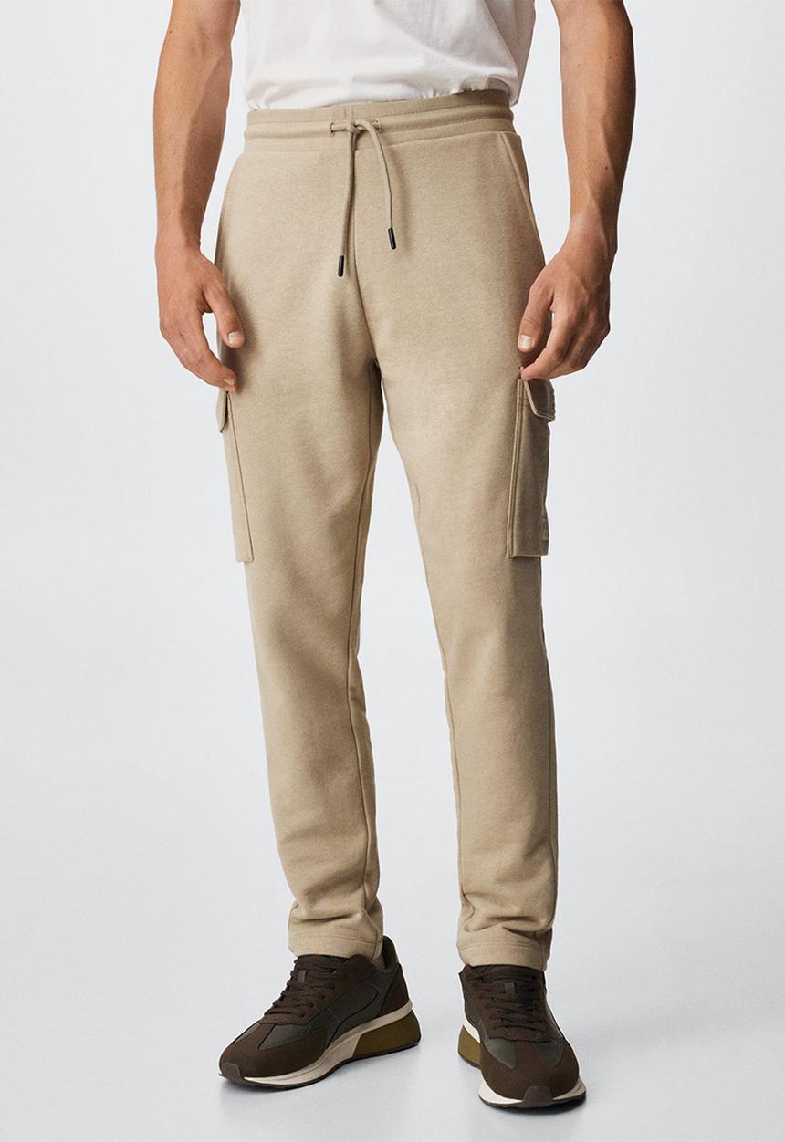 MANGO - Trousers miltyp - beige 