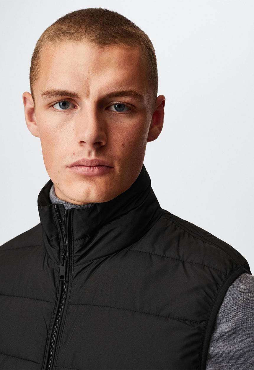 MANGO - Waistcoat gorryst - black