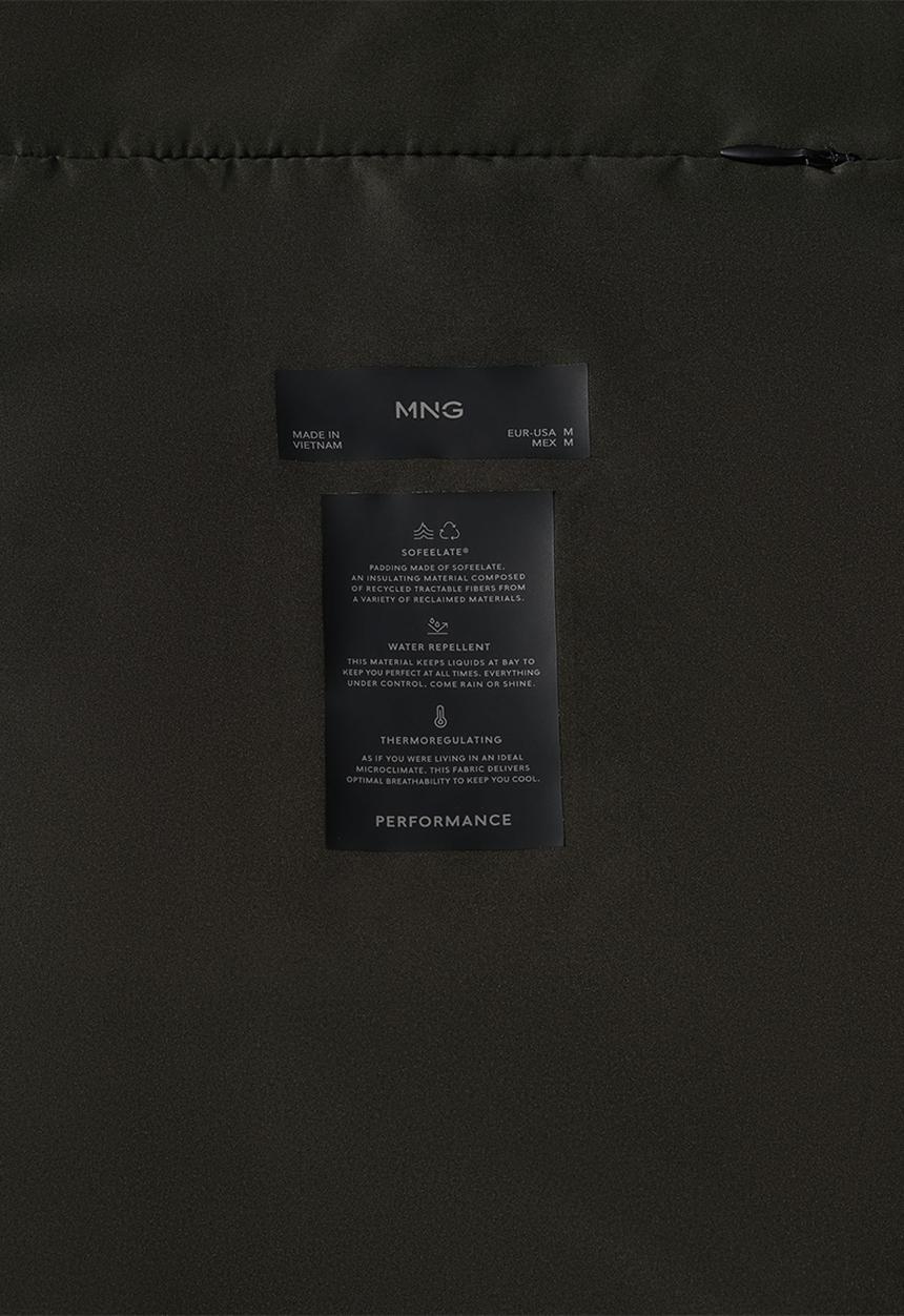 MANGO - Waistcoat nadast - khaki 