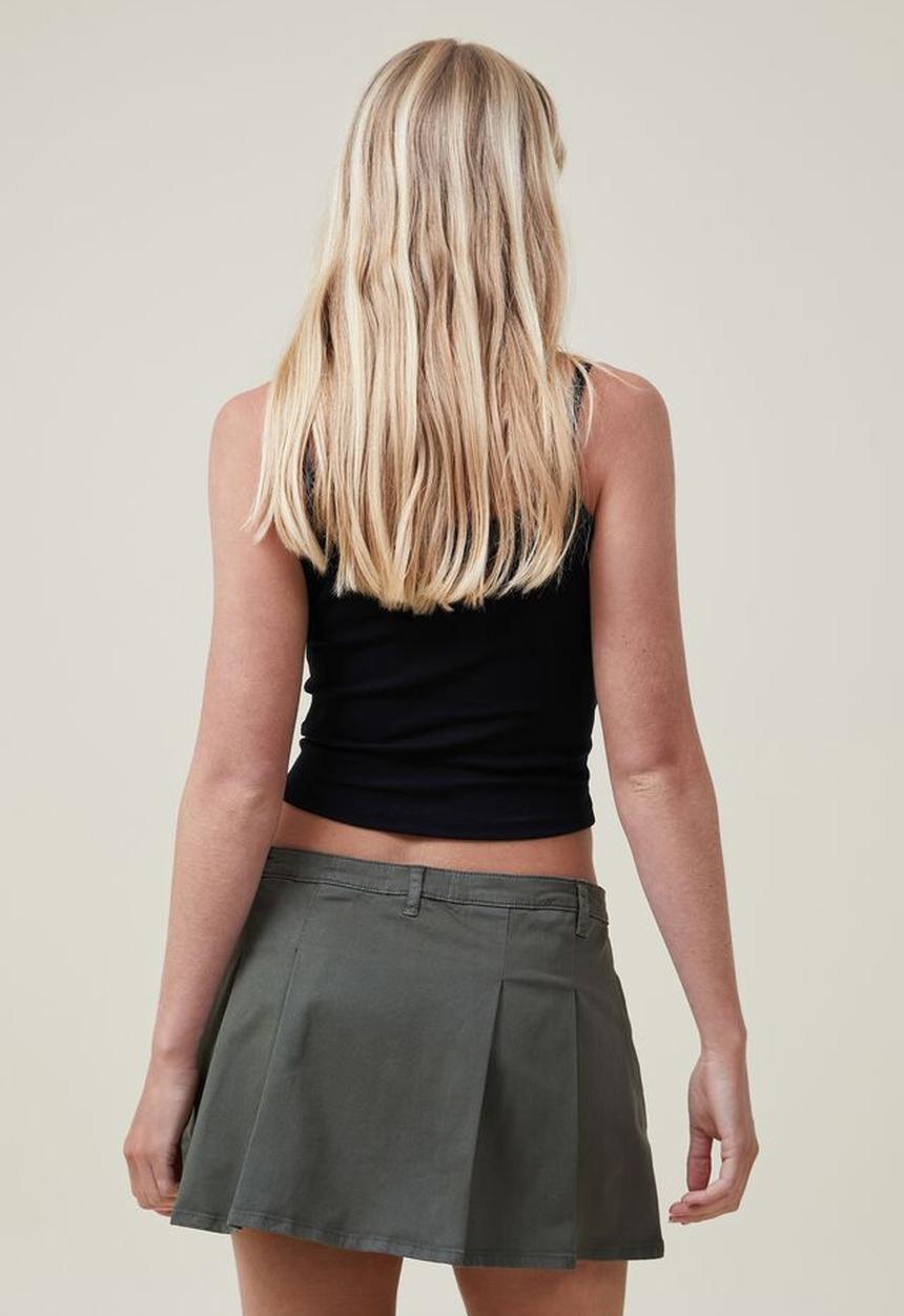 Cotton On - Micro mini pleated skirt - daintree