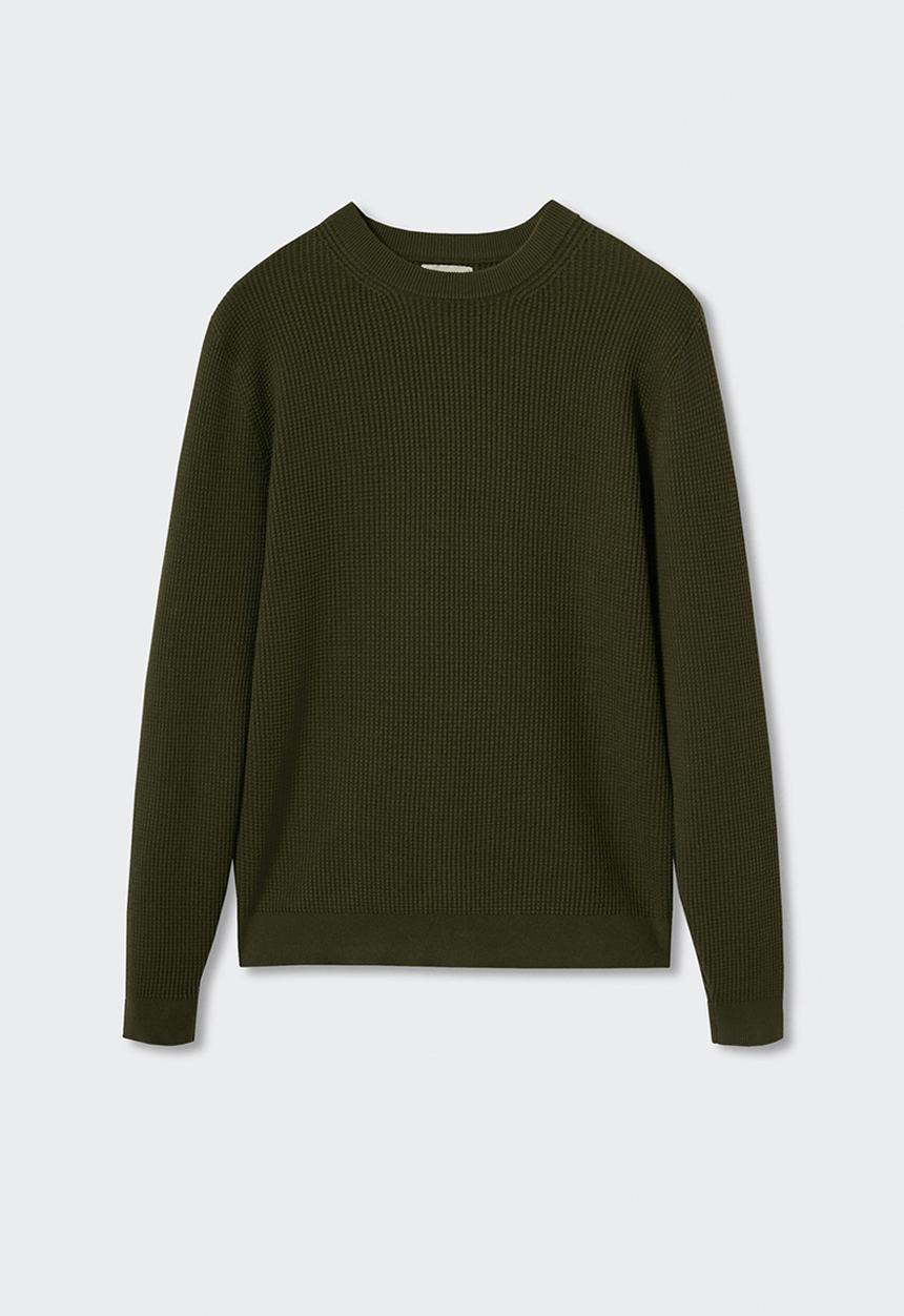 MANGO - Sweater londra - khaki
