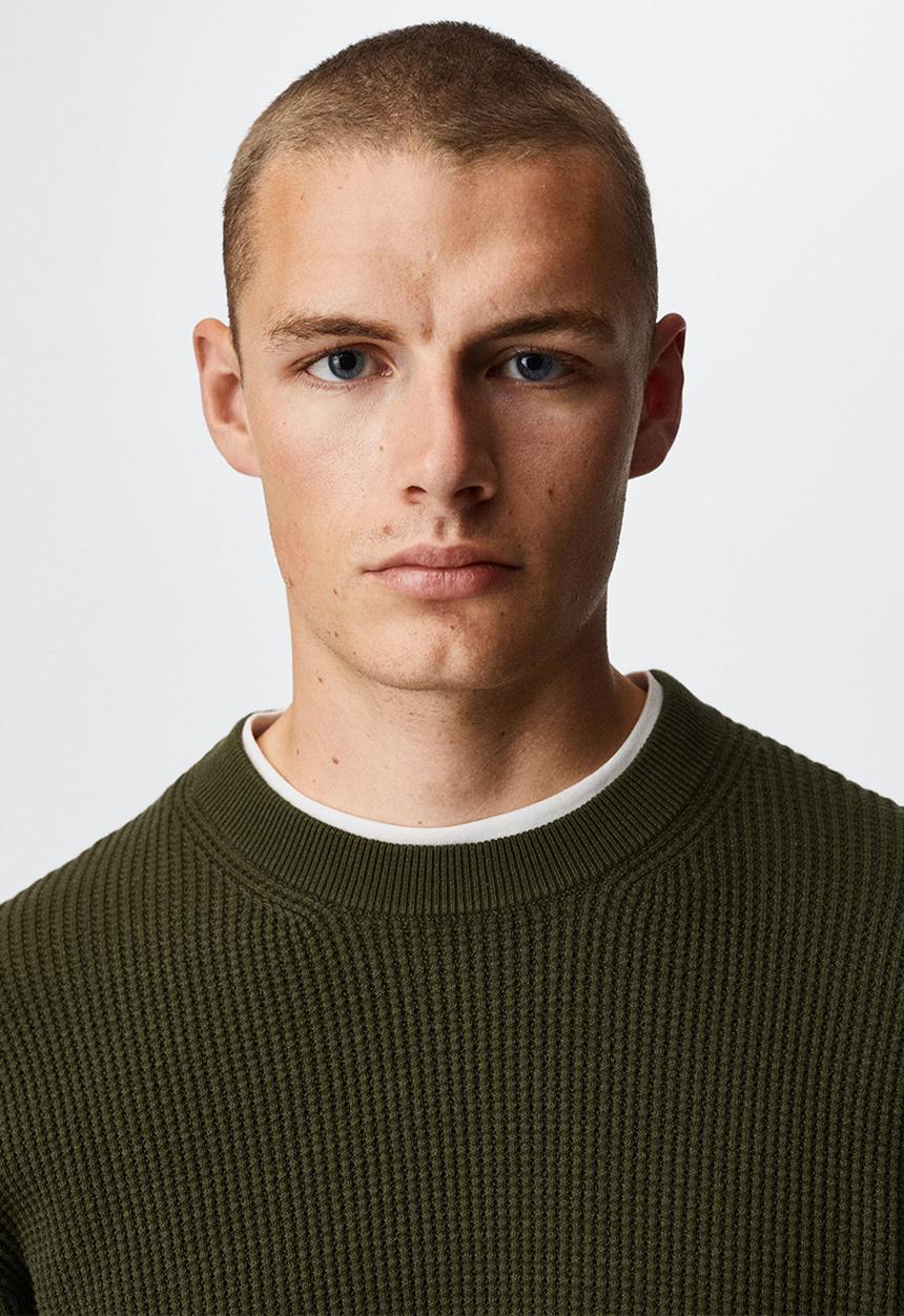 MANGO - Sweater londra - khaki