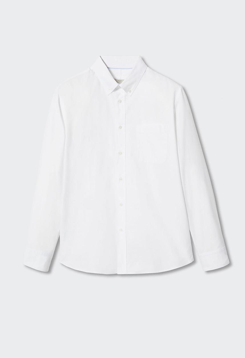 MANGO - Shirt oxford inc - white 