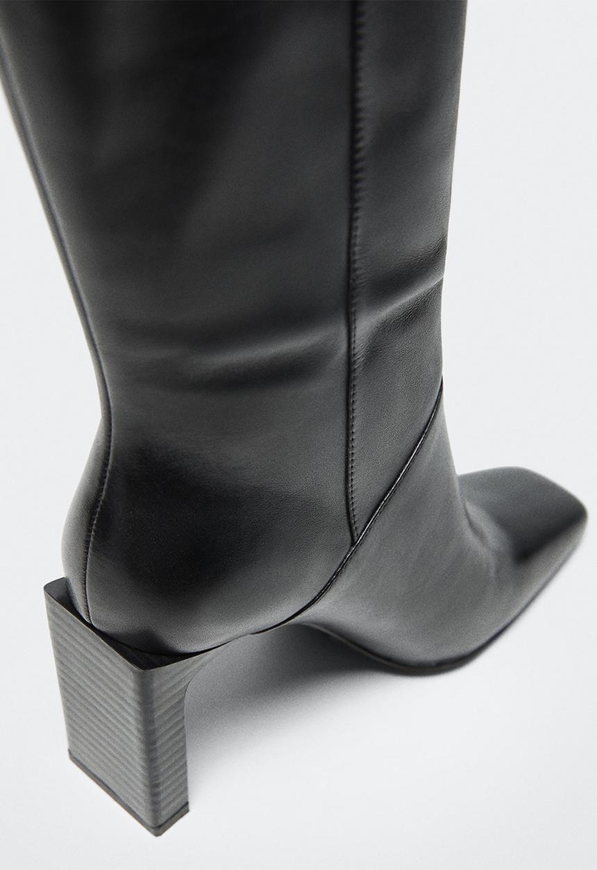 MANGO - Mary knee high boot - black