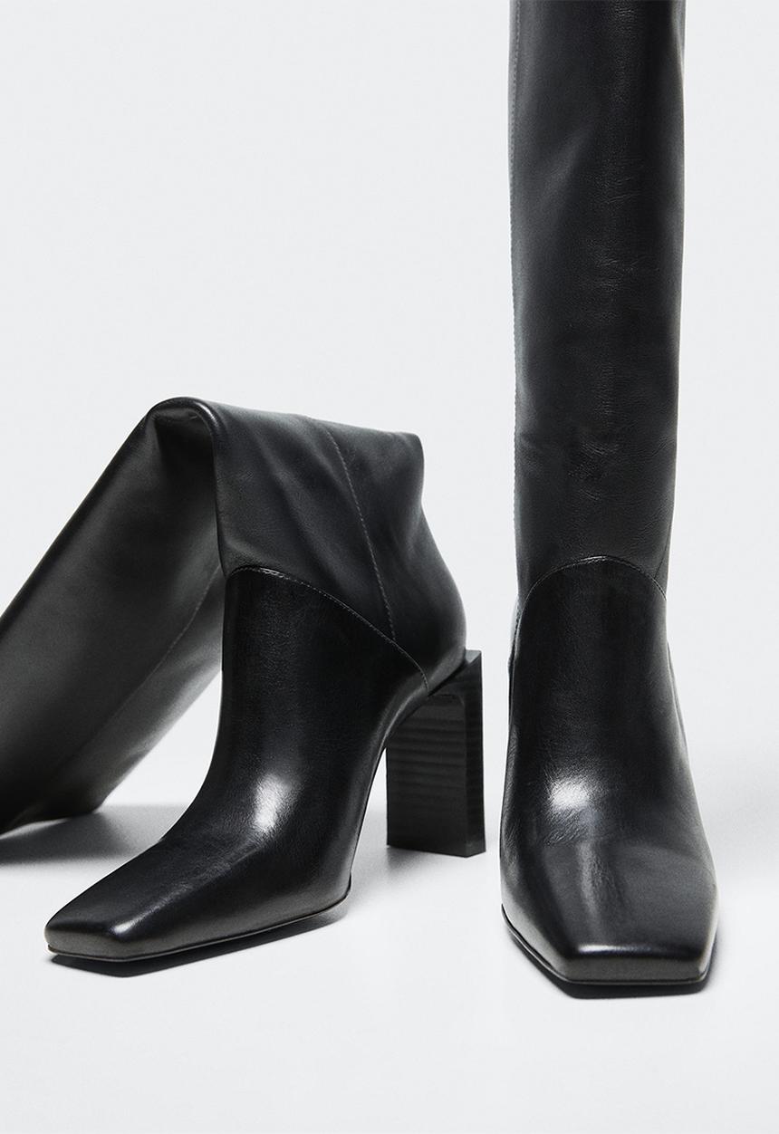 MANGO - Mary knee high boot - black