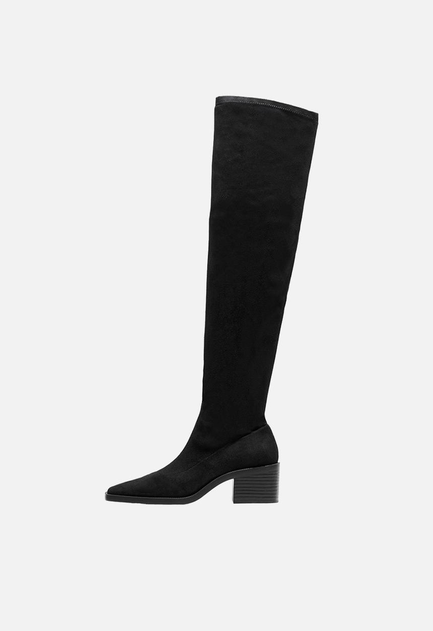MANGO - Cloud knee high boot - black