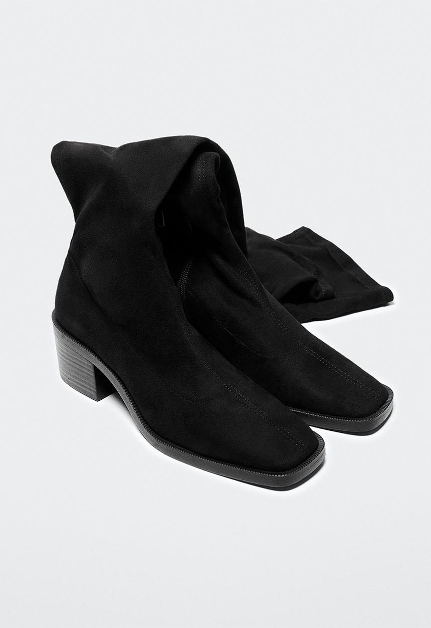 MANGO - Cloud knee high boot - black