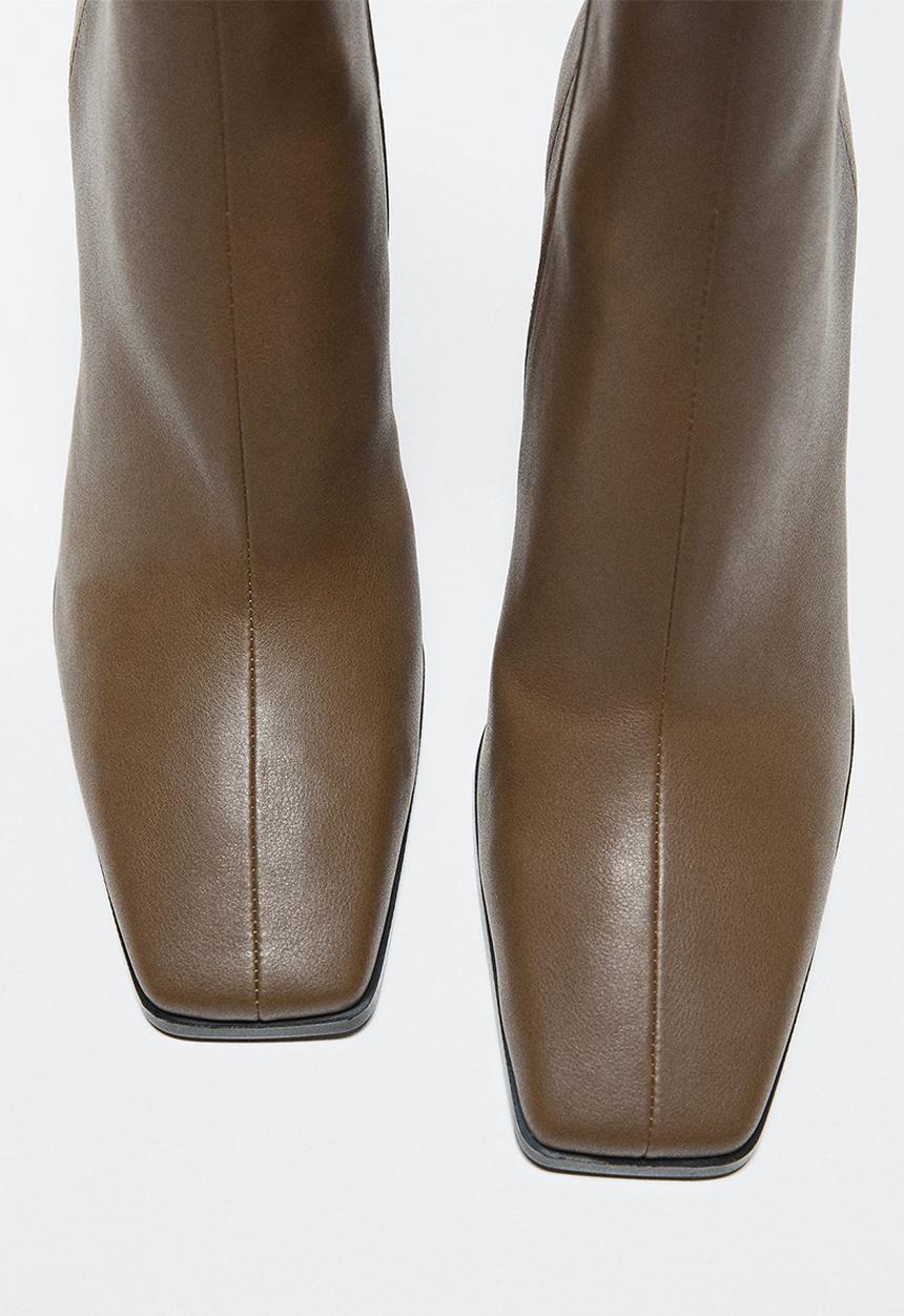 MANGO - Yves ankle boot - khaki