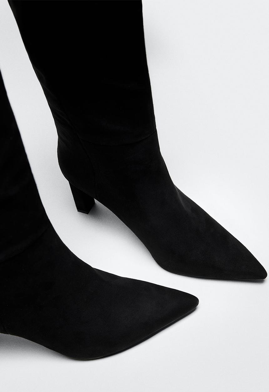 MANGO - Daily knee high boot - black