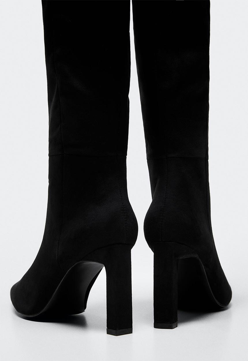 MANGO - Daily knee high boot - black