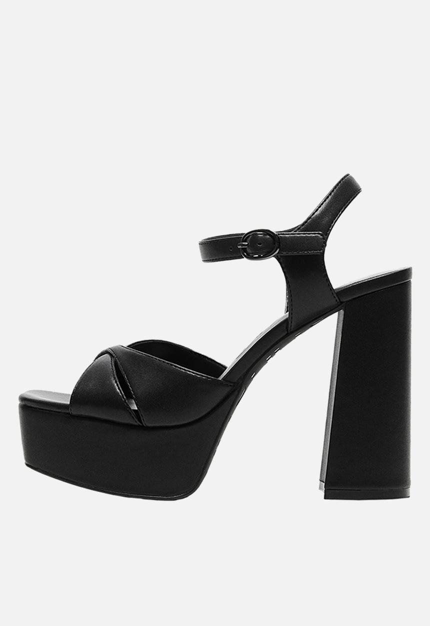 MANGO - Foam1 platform heel - black