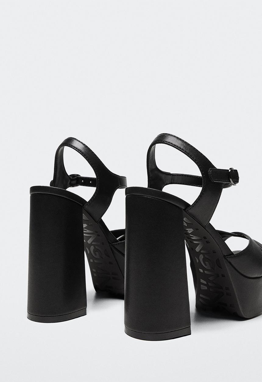 MANGO - Foam1 platform heel - black