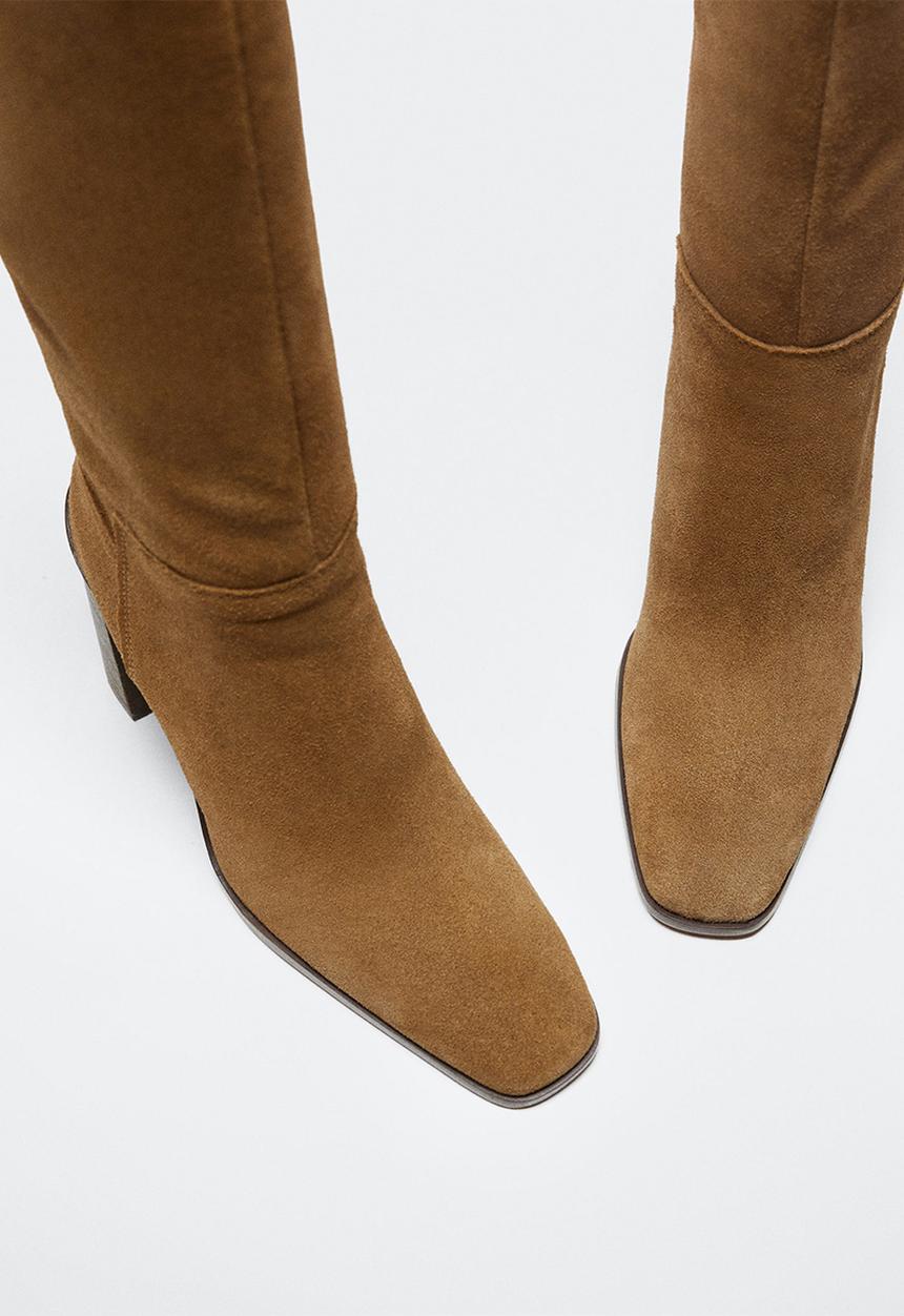 MANGO - Jinete knee high boot - medium brown