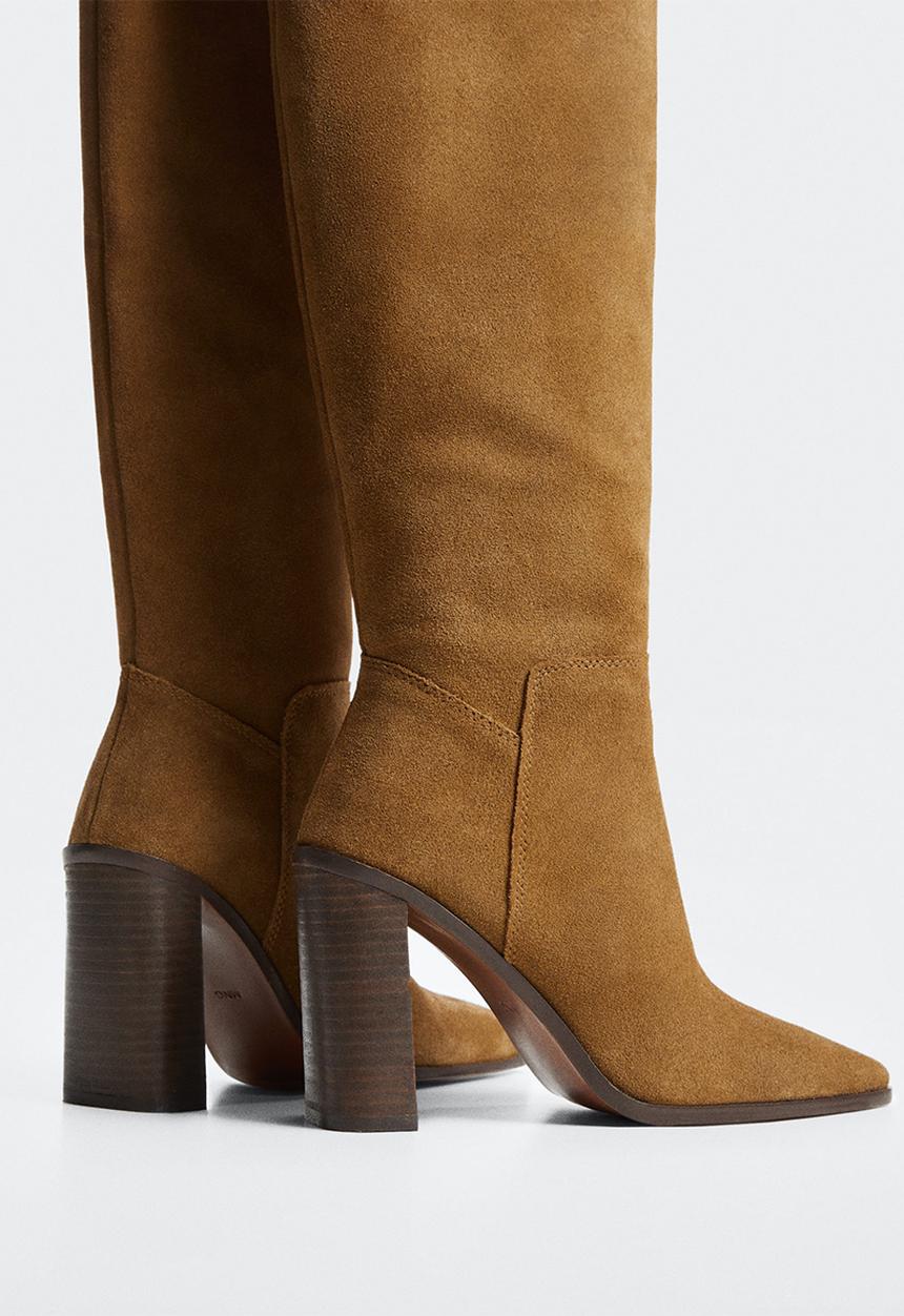 MANGO - Jinete knee high boot - medium brown