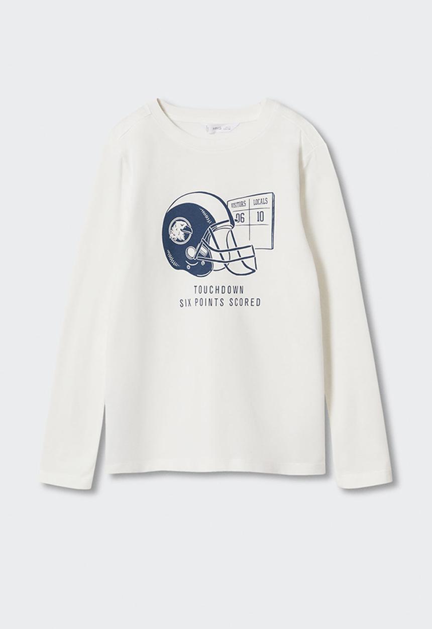 MANGO - T-shirt spencer - natural