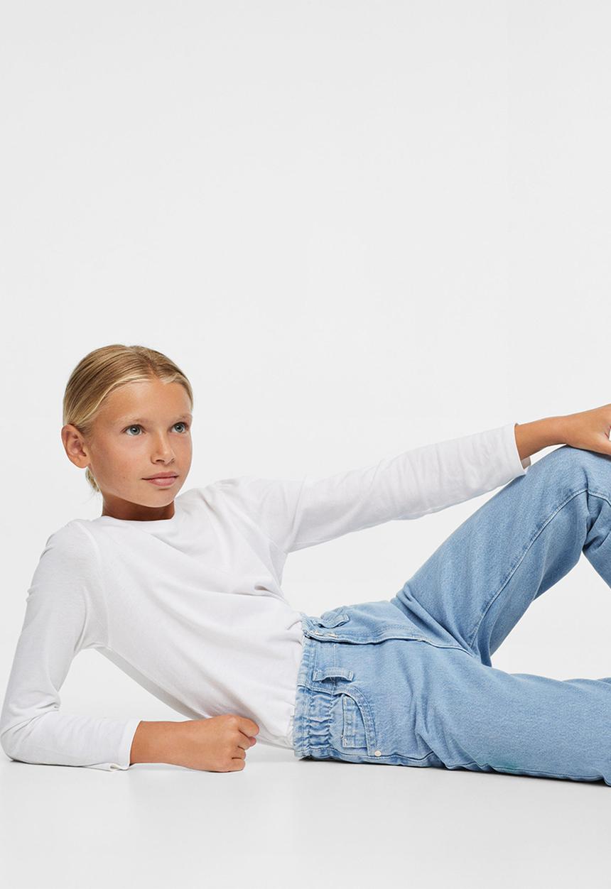 MANGO - Jeans cindy p - open blue