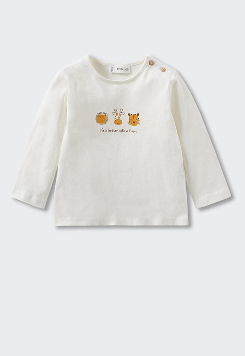 MANGO - T-shirt better - natural 